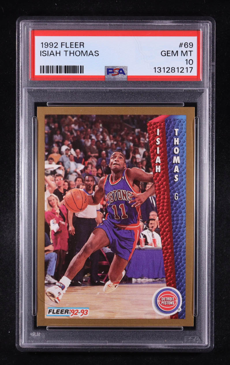 Isiah Thomas 1992-93 Fleer #69 (PSA 10) at PristineAuction.com Isiah Thomas 1992-93 Fleer #69 (PSA 10) at PristineAuction.com