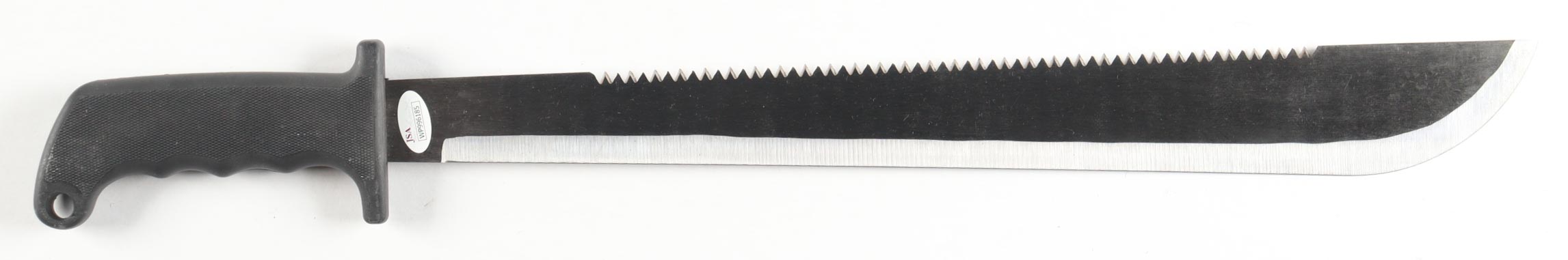 Kane Hodder Signed "Friday the 13th" 23" Steel Machete Inscribed "Jason 7, 8, 9, X" (JSA) at PristineAuction.com Kane Hodder Signed "Friday the 13th" 23" Steel Machete Inscribed "Jason 7, 8, 9, X" (JSA) at PristineAuction.com