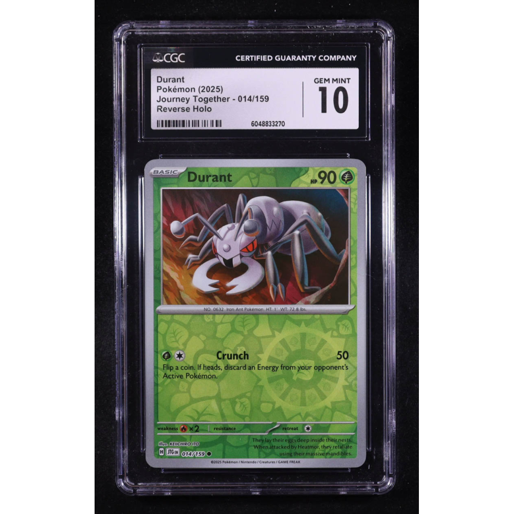 Durant 2025 Pokemon Journey Together #014 (CGC 10) at PristineAuction.com