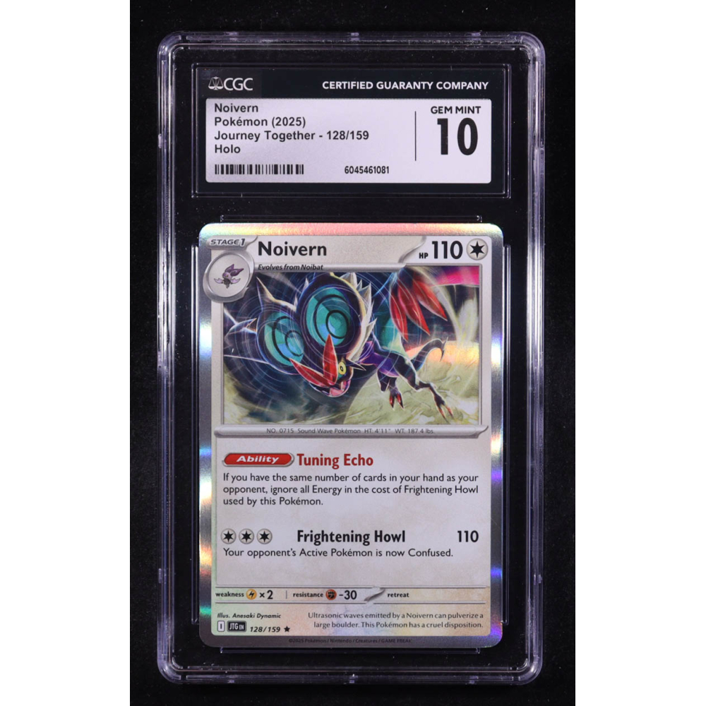 Noivern 2025 Pokemon Journey Together #128 (CGC 10) at PristineAuction.com