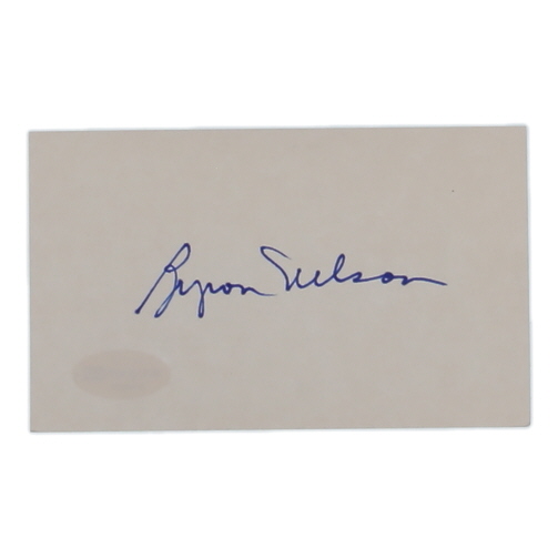 Byron Nelson Signed Cut (ACOA) at PristineAuction.com Byron Nelson Signed Cut (ACOA) at PristineAuction.com