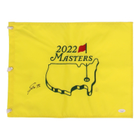 Scottie Scheffler Signed 2022 Masters Tournament Pin Flag (JSA) at PristineAuction.com
