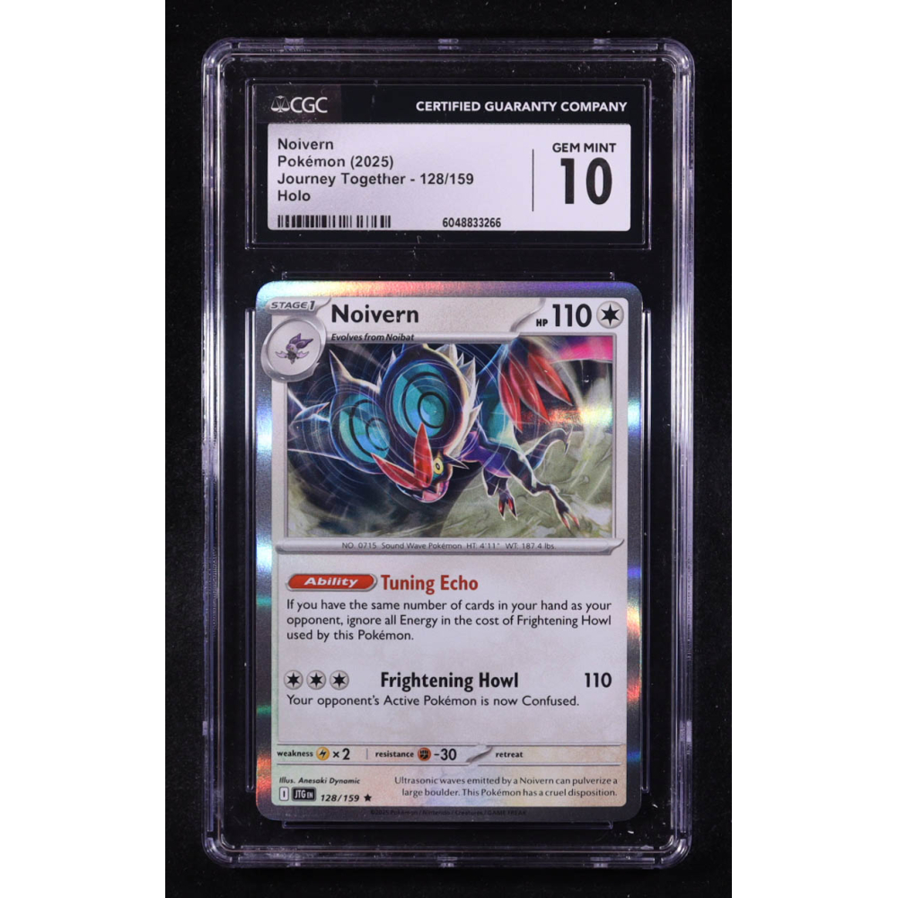 Noivern 2025 Pokemon Journey Together #128 (CGC 10) at PristineAuction.com