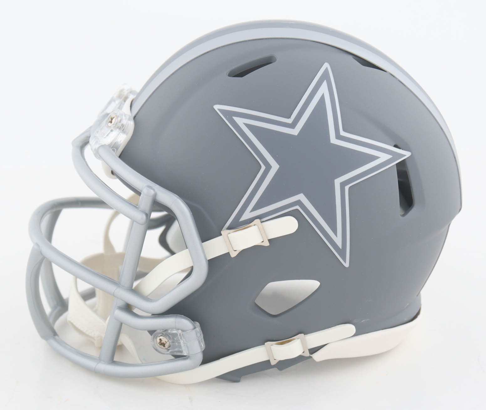 Deion Sanders Signed Cowboys Slate Alternate Speed Mini Helmet (Beckett) at PristineAuction.com Deion Sanders Signed Cowboys Slate Alternate Speed Mini Helmet (Beckett) at PristineAuction.com