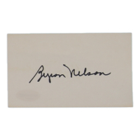 Byron Nelson Signed Cut (ACOA) at PristineAuction.com