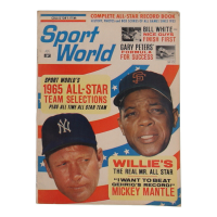 1966 Mickey Mantle & Willie Mays Sport World Full Magazine at PristineAuction.com