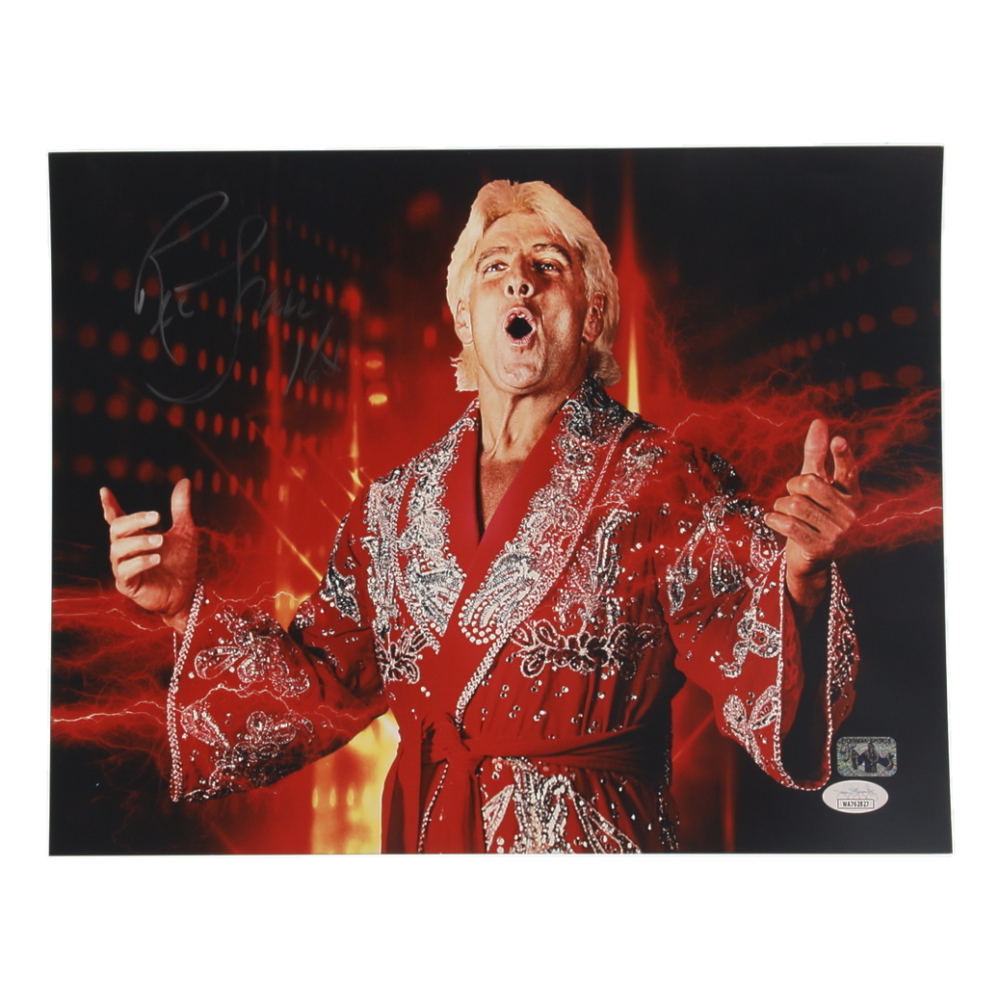 Ric Flair Signed WWE 11x14 Photo Inscribed "16x" (JSA & Flair) at PristineAuction.com