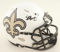 Spencer Rattler Signed Saints Speed Mini Helmet (PSA) at PristineAuction.com