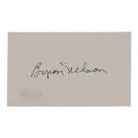 Byron Nelson Signed Cut (ACOA) at PristineAuction.com