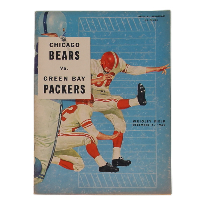 1960 Chicago Bears vs Green Bay Packers Wrigley Field On-Site Program at PristineAuction.com 1960 Chicago Bears vs Green Bay Packers Wrigley Field On-Site Program at PristineAuction.com