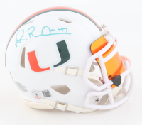 Michael "Playmaker" Irvin Signed Miami Hurricanes Speed Mini Helmet With Visor (Beckett) at PristineAuction.com