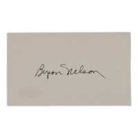 Byron Nelson Signed Cut (ACOA) at PristineAuction.com