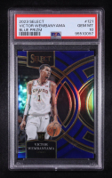 Victor Wembanyama 2023-24 Panini Select Blue Prizm #121 RC (PSA 10) at PristineAuction.com