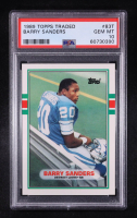 Barry Sanders 1989 Topps Traded #83T RC (PSA 10) at PristineAuction.com