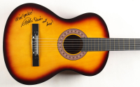 Tommy Chong Signed 38" Acoustic Guitar Inscribed "Up In Smoke" & "Dave's Not Here" (JSA) at PristineAuction.com