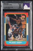 Joe Barry Carrol 1986-87 Fleer #14 Jersey Fusion Game-Used Patch (BGS 8) at PristineAuction.com