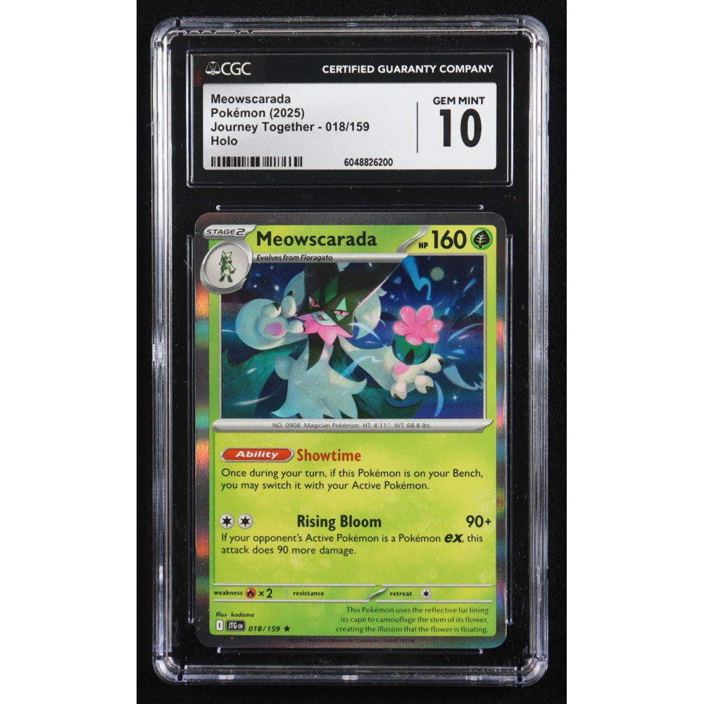 Meowscarada 2025 Pokemon Journey Together #018 (CGC 10) at PristineAuction.com
