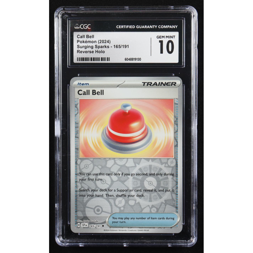 Call Bell 2024 Pokemon Surging Sparks #165 (CGC 10) at PristineAuction.com