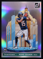Rome Odunze 2024 Panini Donruss Downtown #15 RC at PristineAuction.com