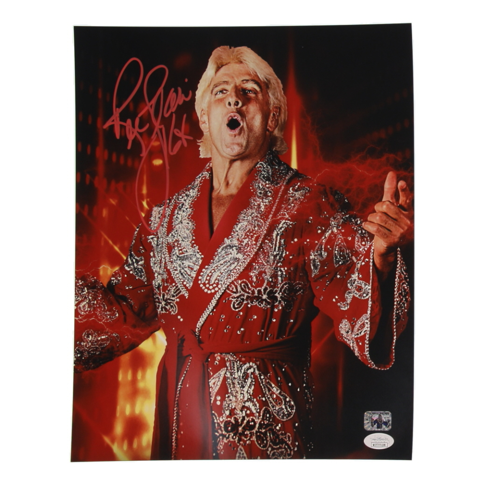 Ric Flair Signed WWE 11x14 Photo Inscribed "16x" (JSA & Flair) at PristineAuction.com