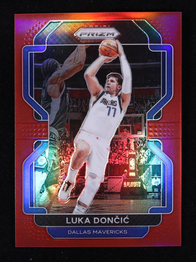 Luka Doncic 2021-22 Panini Prizm Prizms Red #223 #079/299 at PristineAuction.com Luka Doncic 2021-22 Panini Prizm Prizms Red #223 #079/299 at PristineAuction.com