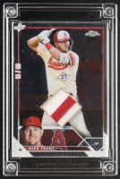 Mike Trout 2025 Topps Chrome Jersey Fusion Player-Worn Swatch #MT13P #16/25 at PristineAuction.com
