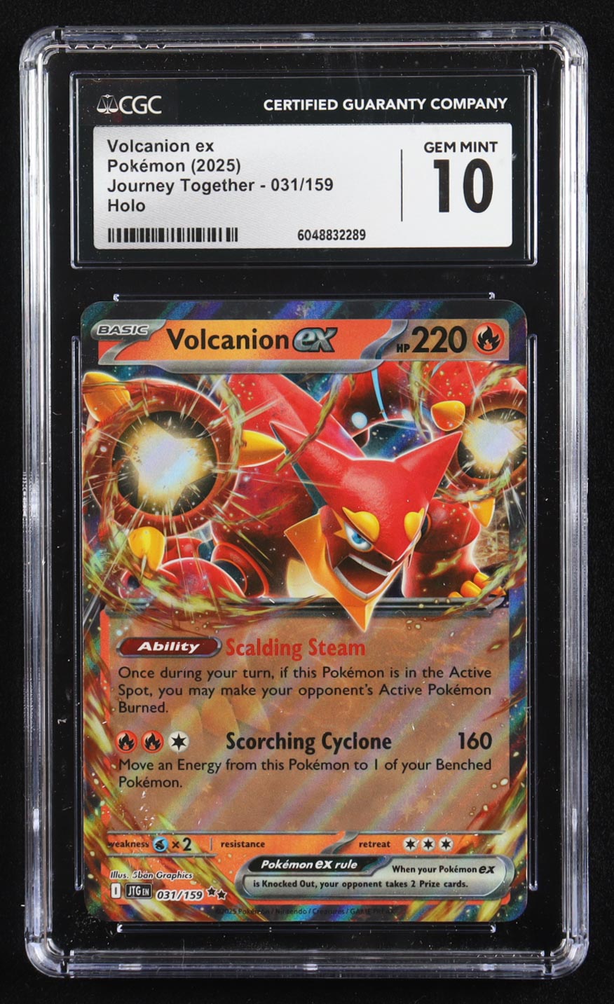 Volcanion ex 2025 Pokemon Journey Together #031 (CGC 10) at PristineAuction.com Volcanion ex 2025 Pokemon Journey Together #031 (CGC 10) at PristineAuction.com