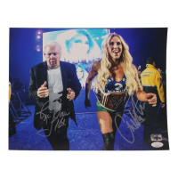 Ric Flair & Charlotte Flair Signed WWE 11x14 Photo (JSA & Flair) at PristineAuction.com