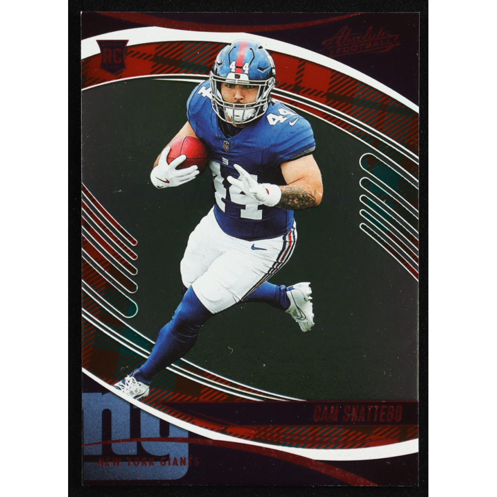 Cam Skattebo 2025 Absolute Red and Green #110 RC at PristineAuction.com