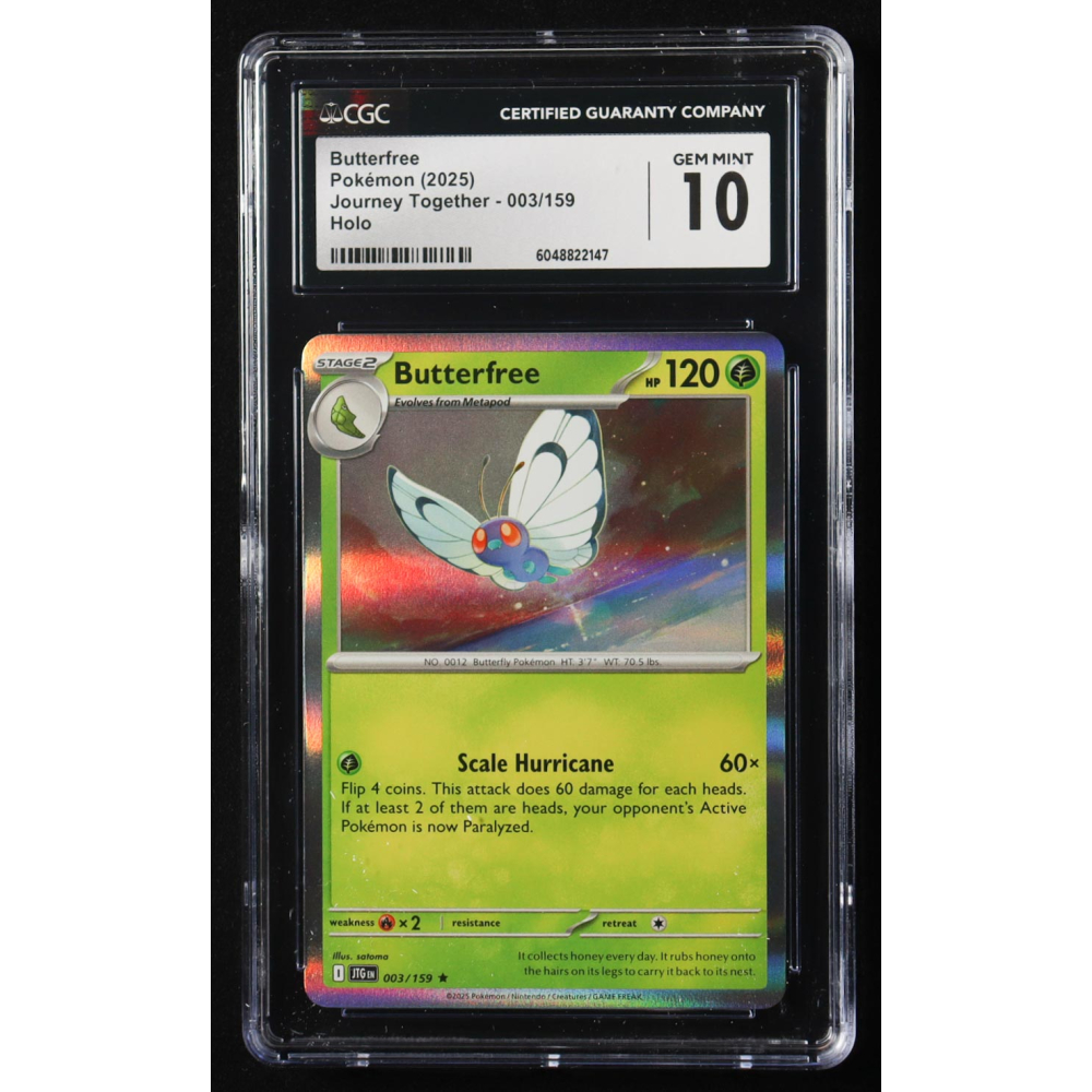 Butterfree 2025 Pokemon Journey Together #003 (CGC 10) at PristineAuction.com