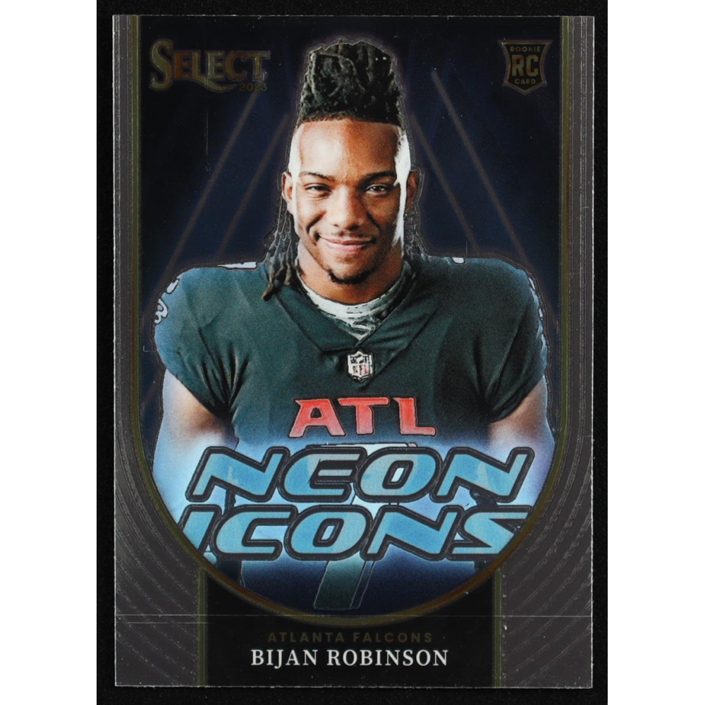 Bijan Robinson 2023 Select Neon Icons #23 RC at PristineAuction.com