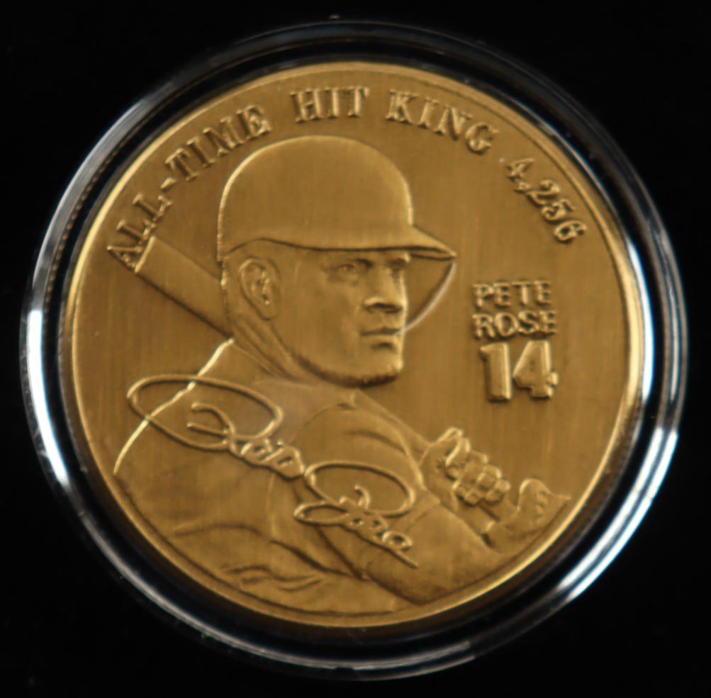 Pete Rose "The Field of Dreams Collection" Commemorative Bronze Coin at PristineAuction.com Pete Rose "The Field of Dreams Collection" Commemorative Bronze Coin at PristineAuction.com