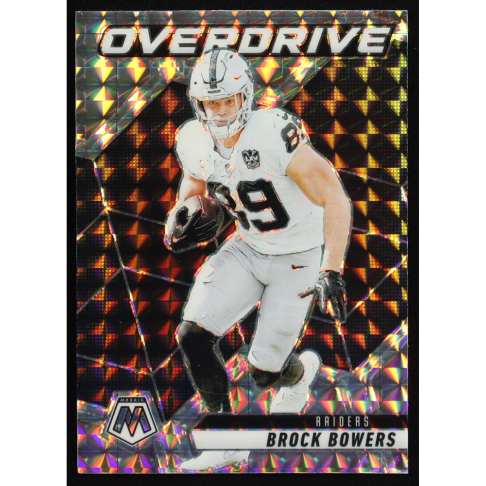 Brock Bowers 2025 Panini Mosaic Overdrive Mosaic #9 at PristineAuction.com