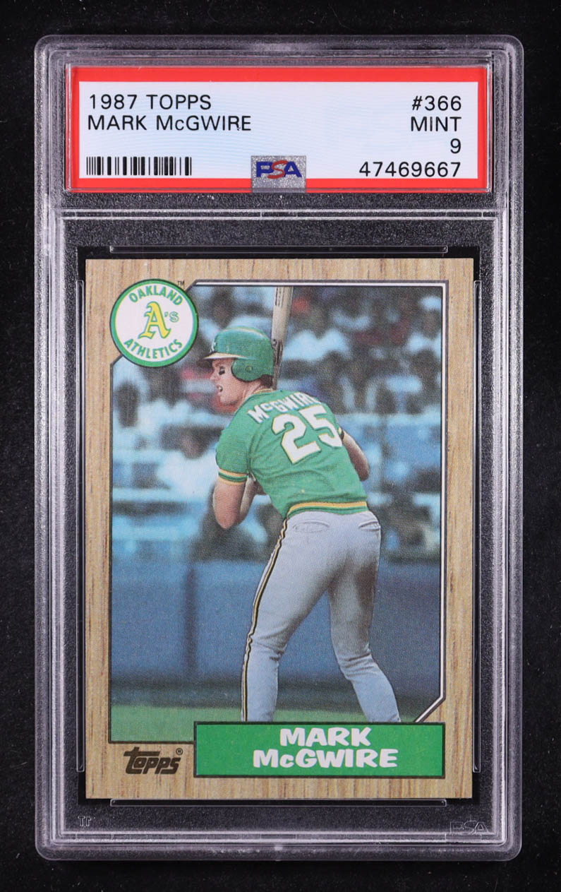 Mark McGwire 1987 Topps #366 (PSA 9) at PristineAuction.com Mark McGwire 1987 Topps #366 (PSA 9) at PristineAuction.com