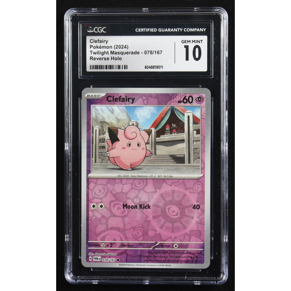 Clefairy 2024 Pokemon Twilight Masquerade #078 (CGC 10) at PristineAuction.com
