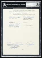 Pete Rose Signed "Banned from Baseball" Document (BAS) at PristineAuction.com
