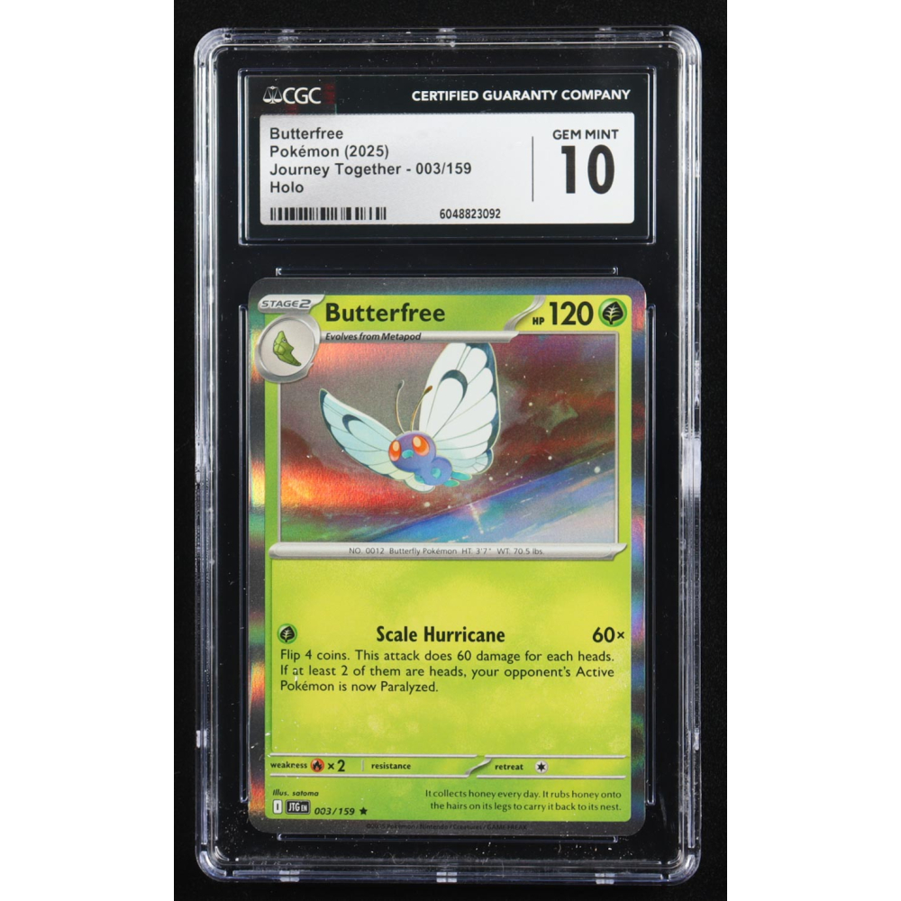 Butterfree 2025 Pokemon Journey Together #003(CGC 10) at PristineAuction.com