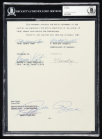 Pete Rose Signed "Banned from Baseball" Document (BAS) at PristineAuction.com