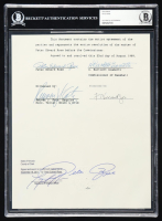 Pete Rose Signed "Banned from Baseball" Document (BAS) at PristineAuction.com