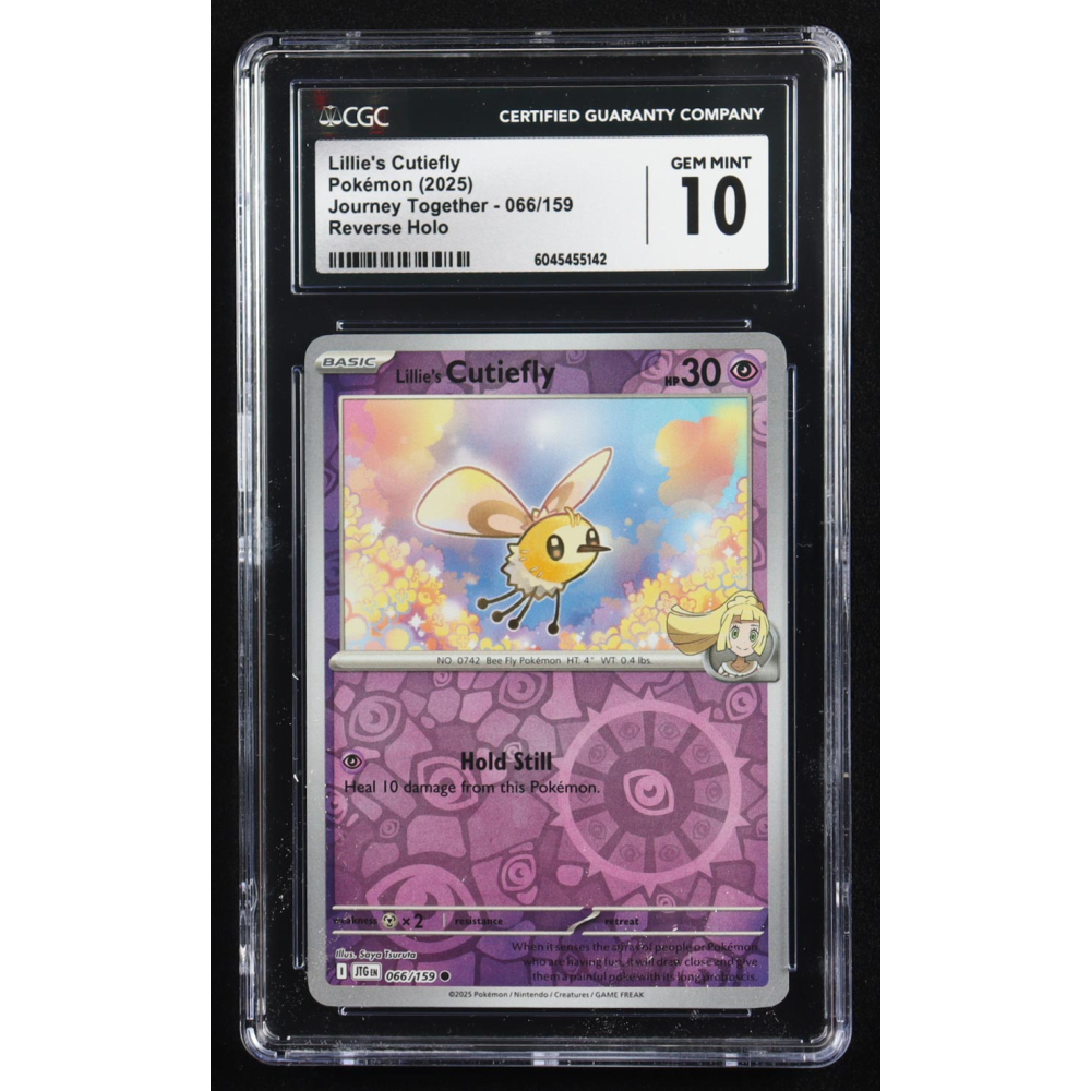 Lillie's Cutiefly 2025 Pokemon Journey Together #066 (CGC 10) at PristineAuction.com
