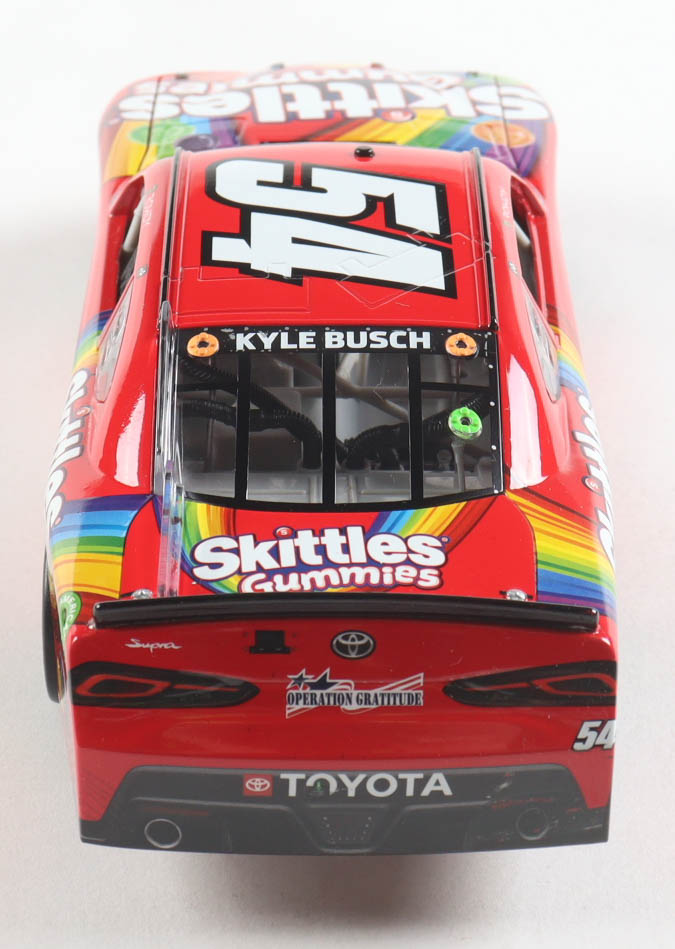 Kyle Busch 2021 NASCAR #54 Skittles Gummies - Circuit of the Americas Win - 2021 Supra - 1:24 Premium Action Diecast Car at PristineAuction.com Kyle Busch 2021 NASCAR #54 Skittles Gummies - Circuit of the Americas Win - 2021 Supra - 1:24 Premium Action Diecast Car at PristineAuction.com
