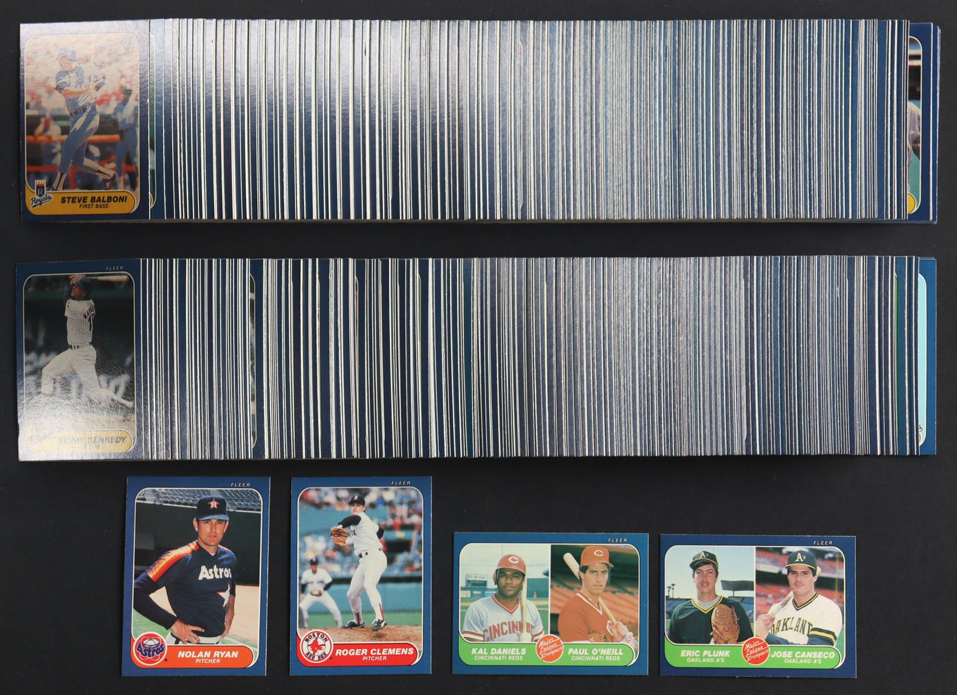 1986 Fleer Baseball Complete Set of (660) Cards with Jose Canseco #649 RC, Roger Clemens #345, Nolan Ryan #310, Paul O’Neill #646 RC at PristineAuction.com 1986 Fleer Baseball Complete Set of (660) Cards with Jose Canseco #649 RC, Roger Clemens #345, Nolan Ryan #310, Paul O’Neill #646 RC at PristineAuction.com
