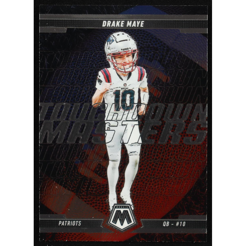 Drake Maye 2025 Panini Mosaic Touchdown Masters #9 at PristineAuction.com