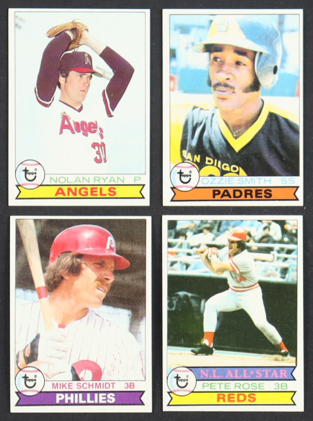 1979 Topps Baseball Complete Set of (726) Cards with Ozzie Smith #116 RC, Pete Rose #650, Nolan Ryan #115, Mike Schmidt #610 at PristineAuction.com 1979 Topps Baseball Complete Set of (726) Cards with Ozzie Smith #116 RC, Pete Rose #650, Nolan Ryan #115, Mike Schmidt #610 at PristineAuction.com