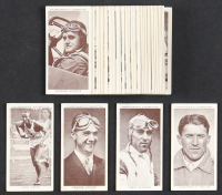 1939 Churchman Kings of Speed Complete Set of (50) Cigarette Cards with Jesse Owens #45 and Howard Hughes #6 at PristineAuction.com