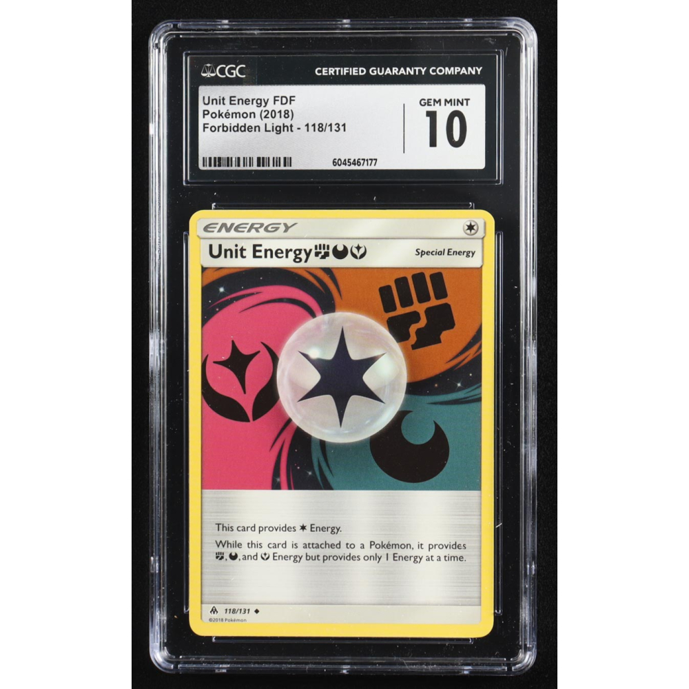 Unit Energy FDF 2018 Pokemon Forbidden Light #118 (CGC 10) at PristineAuction.com