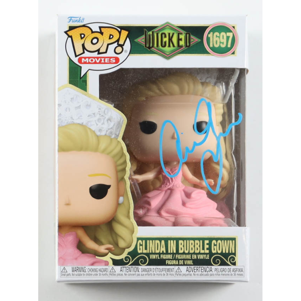 Ariana Grande Signed "Wicked" #1697 Glinda in Bubble Gown Funko Pop! Vinyl Figure (AWM) at PristineAuction.com