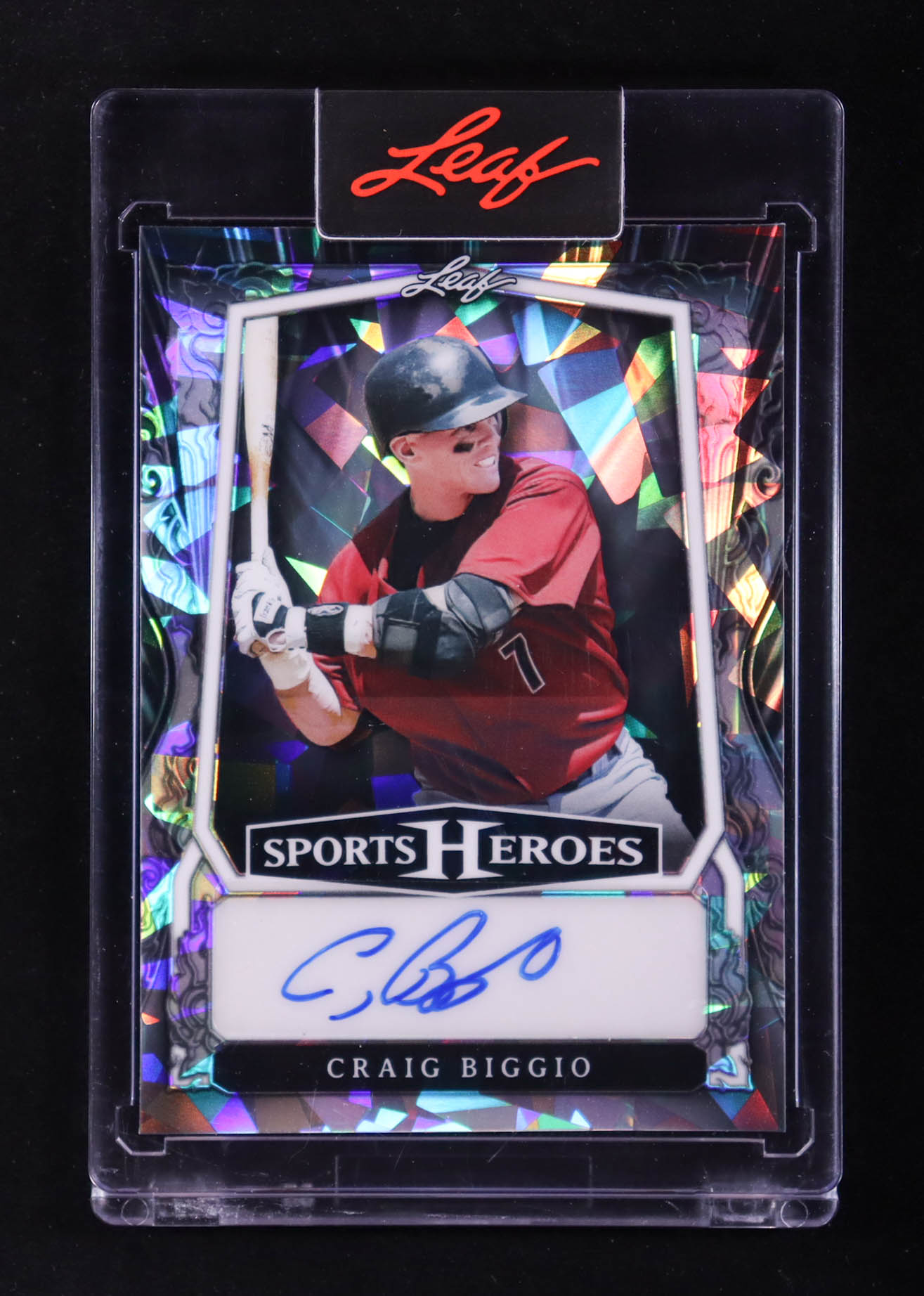 Craig Biggio 2025 Leaf Sports Heroes Autograph Silver Crystal #BACB1 #07/35 at PristineAuction.com Craig Biggio 2025 Leaf Sports Heroes Autograph Silver Crystal #BACB1 #07/35 at PristineAuction.com