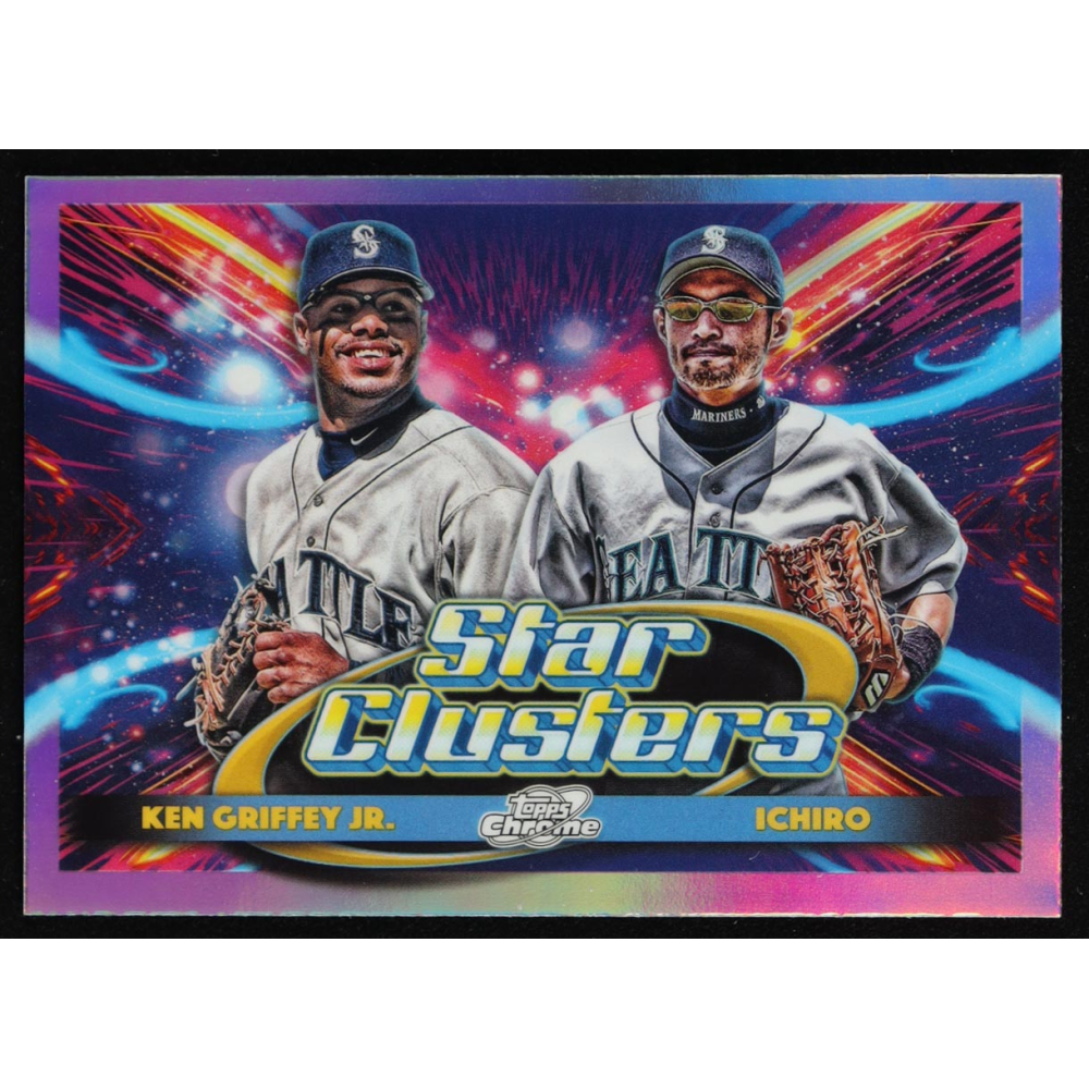 Ichiro / Ken Griffey Jr. 2025 Topps Cosmic Chrome Dual Star Clusters #DSC2 at PristineAuction.com