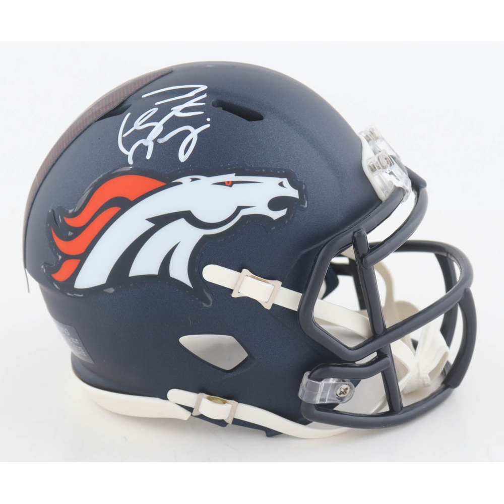 Peyton Manning Signed Broncos Speed Mini Helmet (PSA) at PristineAuction.com